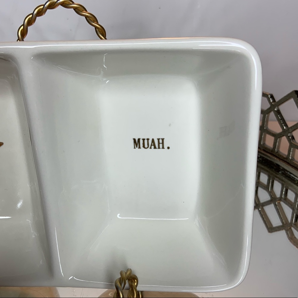 Rae Dunn Divided Dish Bowl Server #M045 - Picture 2 of 5